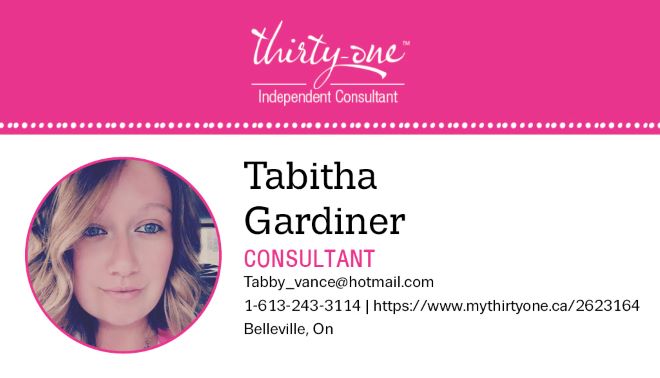Tabitha Gardiner- Thirtyone