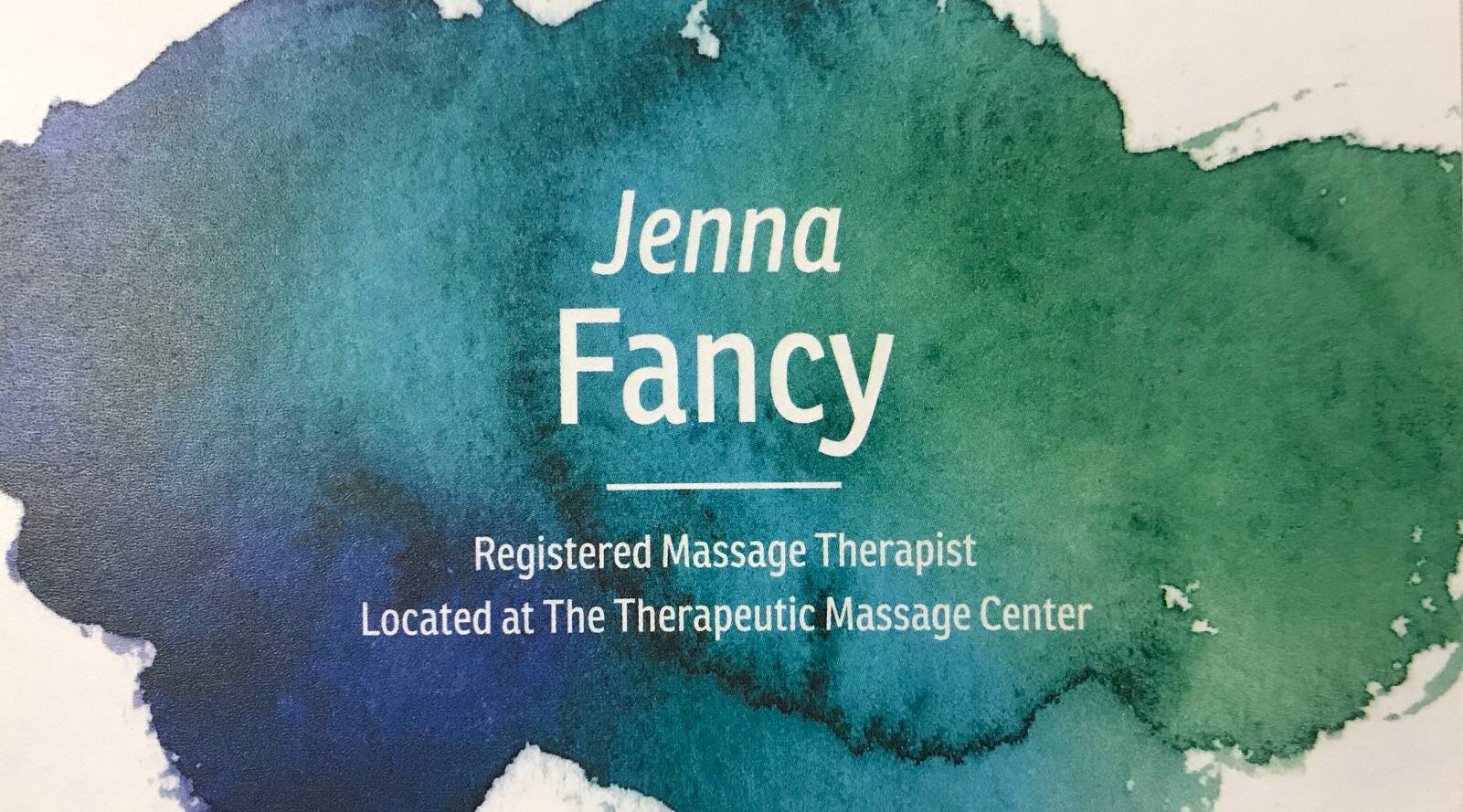 Jenna Fancy Registered Massage Therapist